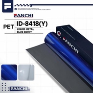 152CM Sticker FANCHI ID-8418 Y Liquid Metal BLUEBERRY PET 152CM meter