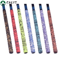 CHLIZ Fishing Rod Sweatband, Thickened Anti Slip Racket Grip Tape, Badminton Tennis Racket Grip Wraps Gradient Colorful Badminton Racket Grip Tape Badminton