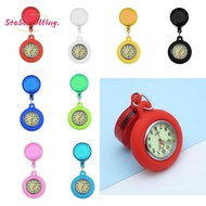 STABLESELLING Retractable Nurse Watch, Hanging Clip-on Pocket Watch, Luminous Silicone Fob Watch Nur