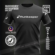 TSHIRT RUNKEEPER ASISC APPS GPS STRAVA GARMIN MICROFIBER QUICKDRY SPORT SMART WATCH RUNNING JOGGING 