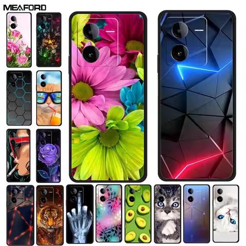 For Vivo iQOO Z8 Case iQOO Z8X Coque Luxury Soft TPU Shockproof Phone Case For Vivi iQOO Z8X 5G Prot