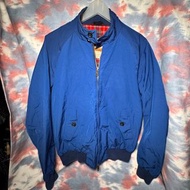 Preowned Baracuta G9 harrington jacket royal blue rain raincoat vintage 藍色拉鏈外套  made in england Size