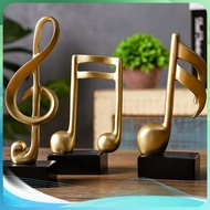 1pc Music Note Ornament Music Ornament Music Figurine Music Display Resin Gold Figurine Music Note