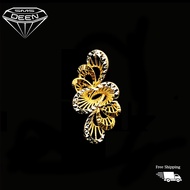 SMS DEEN Dancing Flower Ring, ±7.6GM - Gold 916 Emas - Cincin Bunga (Sz: 17.5 - 7.62GM)