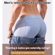 Men's antibacterial lifting briefs for buttocks enhancement Latex sponge briefs