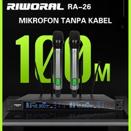 UHF microphone wireless profesional karaoke mic Metal mike True diversity 4 antenna receiving distan