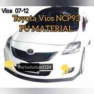 NEW THAI LIPS NCP93 NCP150(3.5) Toyota vios PU MATERIAL SKIRTING