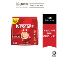 NESCAFÉ 3in1 Original Instant Coffee Powder Mix, 25 Coffee Stick 18g