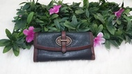 IdolaBags- TAS PRELOVED/SECOND FOSSIL ORI VRI 3 FOLD LONG WALLET BLACK