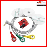 AD8232 ECG Measurement + Sensor Cable c/w Electrode Pads (3 Connec)