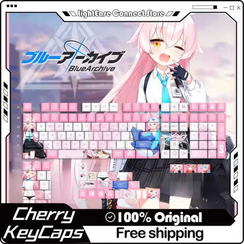 Blue Archive Hoshino Themed Keycaps 120 Key Pbt Thermal Sublimation Mechanical Keyboard Anime Game C