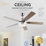 Ceiling Fan With Light 5 Blades Ceiling Fan DC Motor Ceiling Fan With Remote Control and 24W