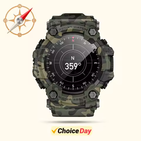 LOKMAT 1.32 Inch HD Bluetooth Call Smart Watch Men Sports Fitness Tracker compass 300mAh Smartwatch 