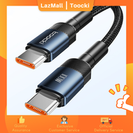 Toocki Type C สายชาร์จ PD 100W USB C ถึง Type C สายเคเบิล5A Fast สายชาร์จสำหรับ Samsung S21 S20 S10 Huawei Xiaomi Redmi หมายเหตุ8 Pro MacBook iPad Pro แล็ปท็อป