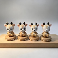 Jingdezhen Ceramic Pets Turn Cute Fun Little Pets Office Decompression Turn Desktop Decorations Full
