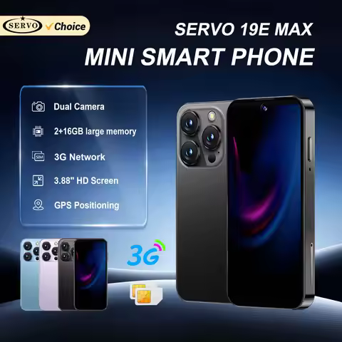 SERVO 19E MAX 3.88" Unlocked Mini Android Phone 3G 2GB+16GB Dual SIM Face Unlock GPS WiFi Hotspot Pl