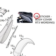 100% ORIGINAL WMOTO RT3 STICKER BODY COVER (E6#) ASSY 63065-M154-E60000 100% ORIGINAL WMOTO RT3