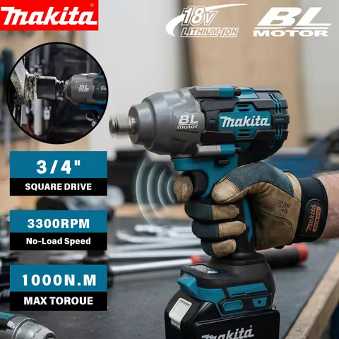 Makita 2000N.m Nut Busting Torque 1/2" Brushless Impact Wrench Cordless Powerful For Makita 18V Batt