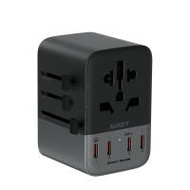 อูคีย์ หัวแปลงปลั๊กไฟ Travel Mate 65 วัตต์ Gan with Usb Ports รุ่น Pa-ta08a
