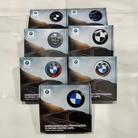 4PCS 56/68mm Floating Wheel Center Caps for BMW 50th Anniversary – Fit E39 E46 E60 F30 F10 G20 X3 X5