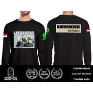 2024 fashion Lengan Panjang Liebherr Alat Berat Pertambangan Machine Mining Db T-shirt (microfiber T-shirt) Outdoor T-shirt Automotive Shirt (ready Stock)