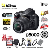 Nikon D5000 kit 18-55mm VR original FLIP SCREENS with Free Extra Battery Original(2 years warranty)