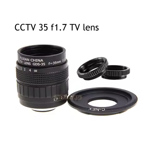 FUJIAN 35mm F1.7 CCTV TV Movie lens+C Mount+Macro ring for Sony E Mount Nex-6 Nex-7 Nex-5R A3500 A63