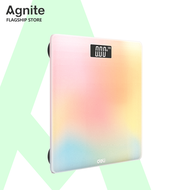 Agnite เครื่องชั่งน้ำหนักดิจิตอล เครื่องชั่งน้ำหนัก ตราชั่งน้ำหนัก รองรับน้ำหนักได้ถึง 180 KG หน้าจอ LCD พร้อมไฟพื้นหลัง Electronic Weight Scale