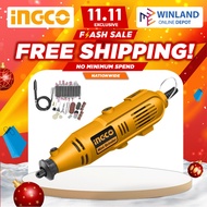 INGCO Tools Original Drill Rotary Variable Die Mini Grinder Tool Kit w/ 52pcs Accessories for Millin