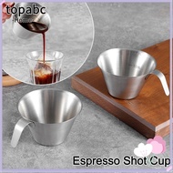 TOP Espresso Measuring Cup, Stainless Steel 304 Espresso Shot Cup, Accessories Universal 100ml Coffee Measuring Glass