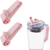 2 unit Penutup Mulut Gantian untuk Stanley Quencher ProTour 30oz 40oz, Penutup Jerami Plastik dengan