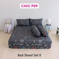 [New] TULIP ชุดเครื่องนอน ผ้าปูที่นอน ผ้านวม รุ่น TULIP CHIC พิมพ์ลาย CHIC P09 สัมผัสนุ่ม สบายสไตล์ม