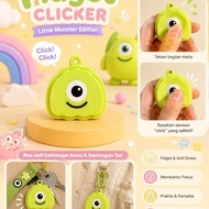 GANTUNGAN 3D fidget clicker keychain - Monster | Fidget clicker | Clicker Keyboard | Clicker Keychai