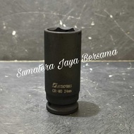 MATA Long impact Socket DR 1/2" 24mm Socket 24 MM Long shock wrench