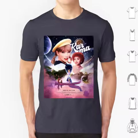 Karma Ft. Ice Spice Poster T Shirt Cotton Men Women DIY Print Ice Spice Swiftie Music Video