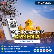 eSIM Armenia 1 GB Data | 7 Hari | eSIM Roaming | eSIM Travel