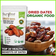 Super food DRIED DATES Pitted Dates organic food Dates Free Sugar Vegan Gluteen Free Sunfood