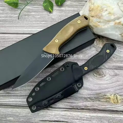 High Hardness 8Cr13Mov Blade Tactical Outdoor Camping Straight Knife Wilderness Adventure Survival D