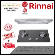 Rinnai RH-S95A-SSVR Slimline Hood  + Rinnai RB-7302S-GBS 2 Burner Built-in Hob *BUNDLE DEAL - FREE DELIVERY