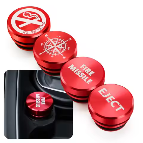 Car Cigarette Lighter Fire Missile Eject Button for Volkswagen Skoda Seat Cupra BMW Mini Alpina Merc