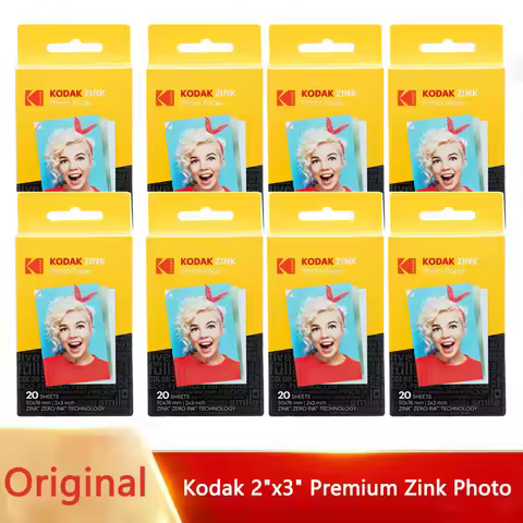 New Kodak 2"x3" Premium Zink Photo Paper 20/30/50/160 Sheets Compatible with Kodak Smile, Kodak Step