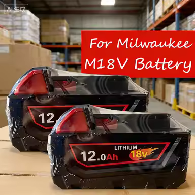 For Milwaukee 18V battery M18-HB3 high energy battery 12AH , original Milwaukee M12-18FC charger 48-