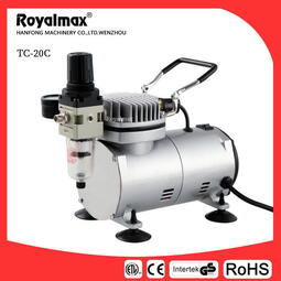 royalmax龍牙廠家活塞式彩繪模型空壓機靜音噴筆迷你空壓機氣泵