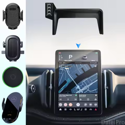 For Volvo EX30 2025 Car Phone Holder Mobile Phone Wireless Charger Stand Magnet Mount Car MagSafe Mo