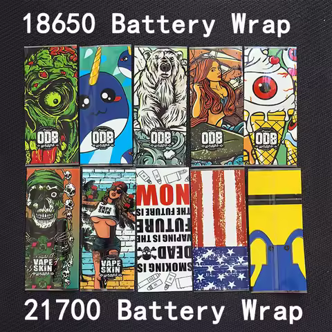 10PCS 18650 20700 21700 Battery PVC Protected Cover Skin Heat Shrink Tube Pack lithium Case Sleeve I