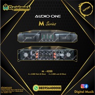power amplifier 4 channel - Amplifier Audio One - M 4200 - M 4400 - digital musik store - dms