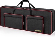 OUUTMEE 61/76/88 Note Keyboard Case for Electric Piano, 600D Oxford Fabric with 10mm Home Gig Bag (B