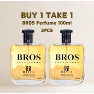 HIYES BROS Perfume 100ml | Buy 1 Take 1 | Long-Lasting Fresh Oceanic Fragrance for Men