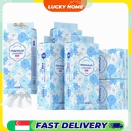 【6 Packs/Box】ManHua Camellia Hanging Tissue 4-Ply 1400 Sheets | Large Pack Tissue | Lucky Home