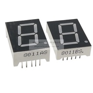 5PCS/LOT 0.8 Inch 1 Digit LED Digital Tube One Digit Red 8106AS/BS 8011BH/AH Co-Yang Co-Yin